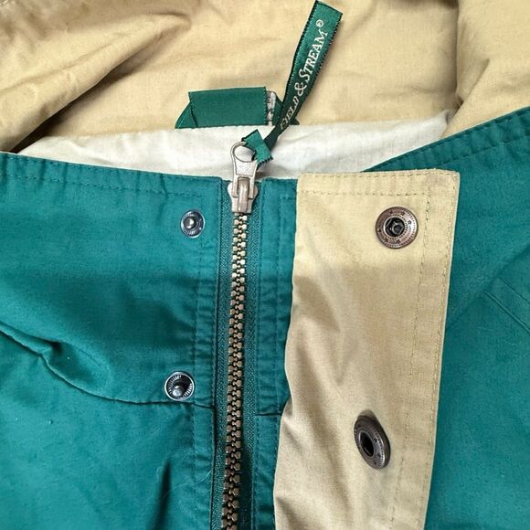 Field & Stream Mens Jacket Coat Green Pockets Zip Snap Front XXL - Picture 7 of 16